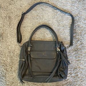 Urban Expressions Tassel Treasure Gray Tote